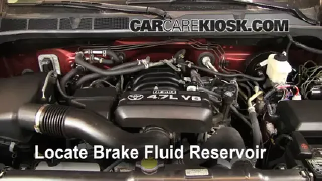 2008 Toyota Tundra SR5 4.7L V8 Crew Cab Pickup Brake Fluid Check Fluid Level
